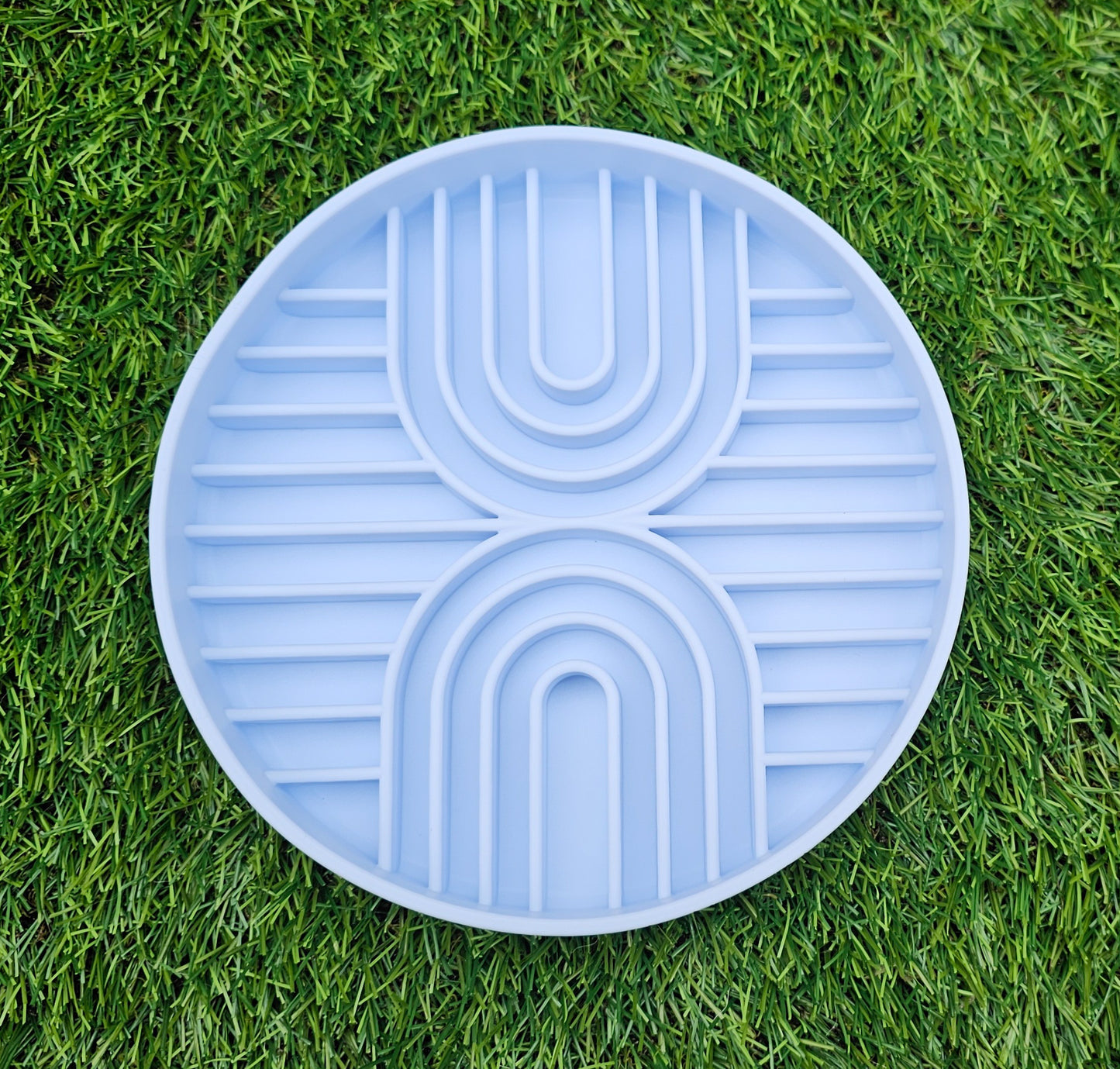 Rainbow Silicone Slow Feeder Bowl - Sky Blue