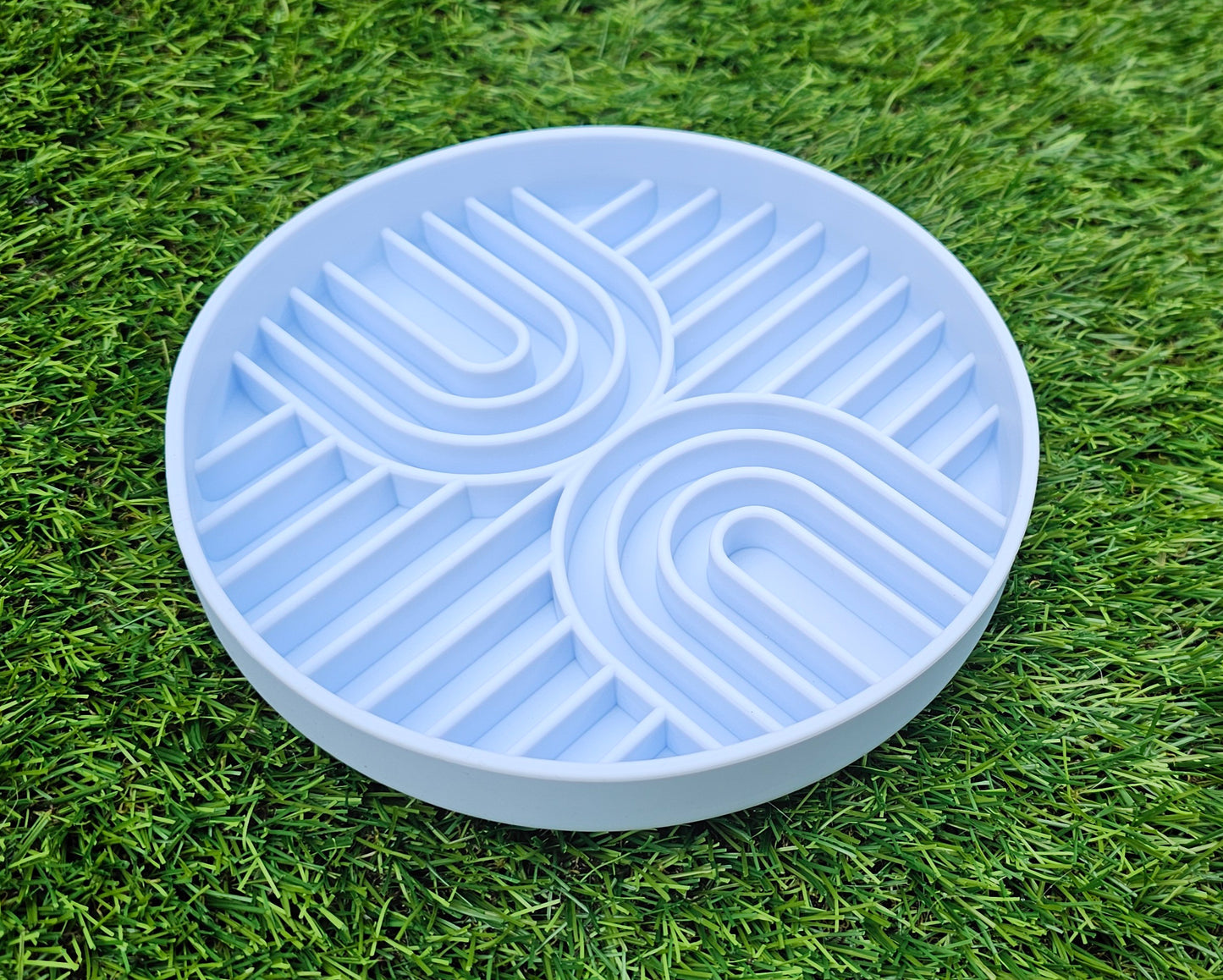 Rainbow Silicone Slow Feeder Bowl - Sky Blue