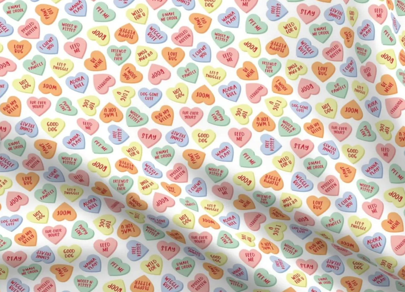 Valentine Candy Hearts Bandana