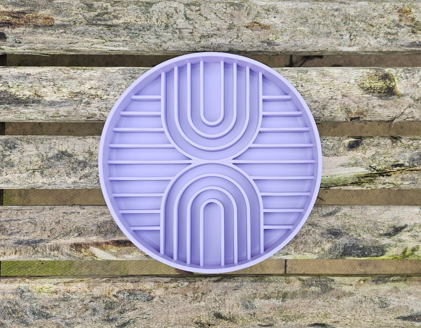 Rainbow Silicone Slow Feeder Bowl - Lavender