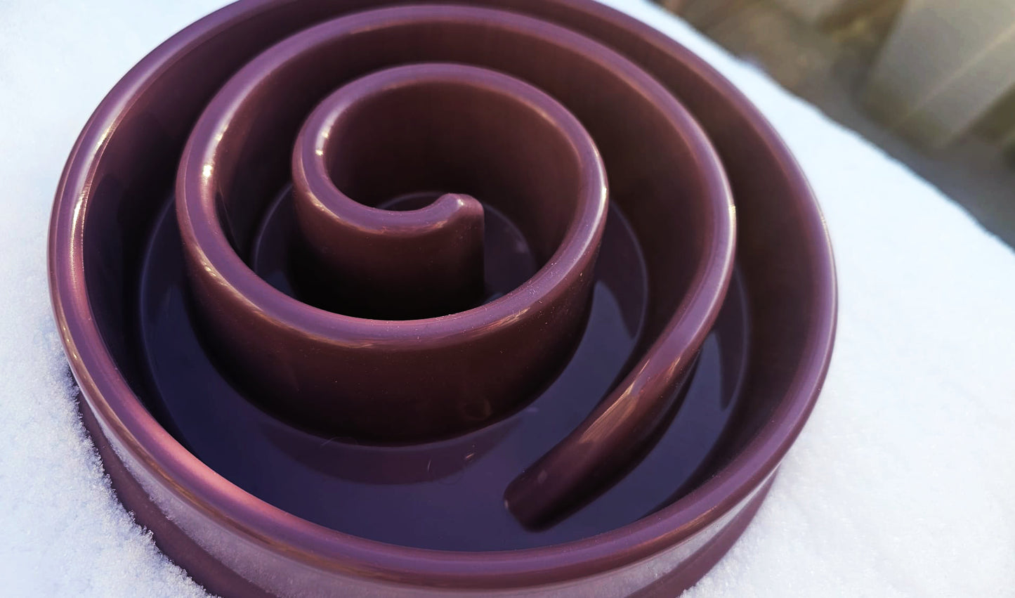 Spiral Slow Feeder Bowl - Mulberry