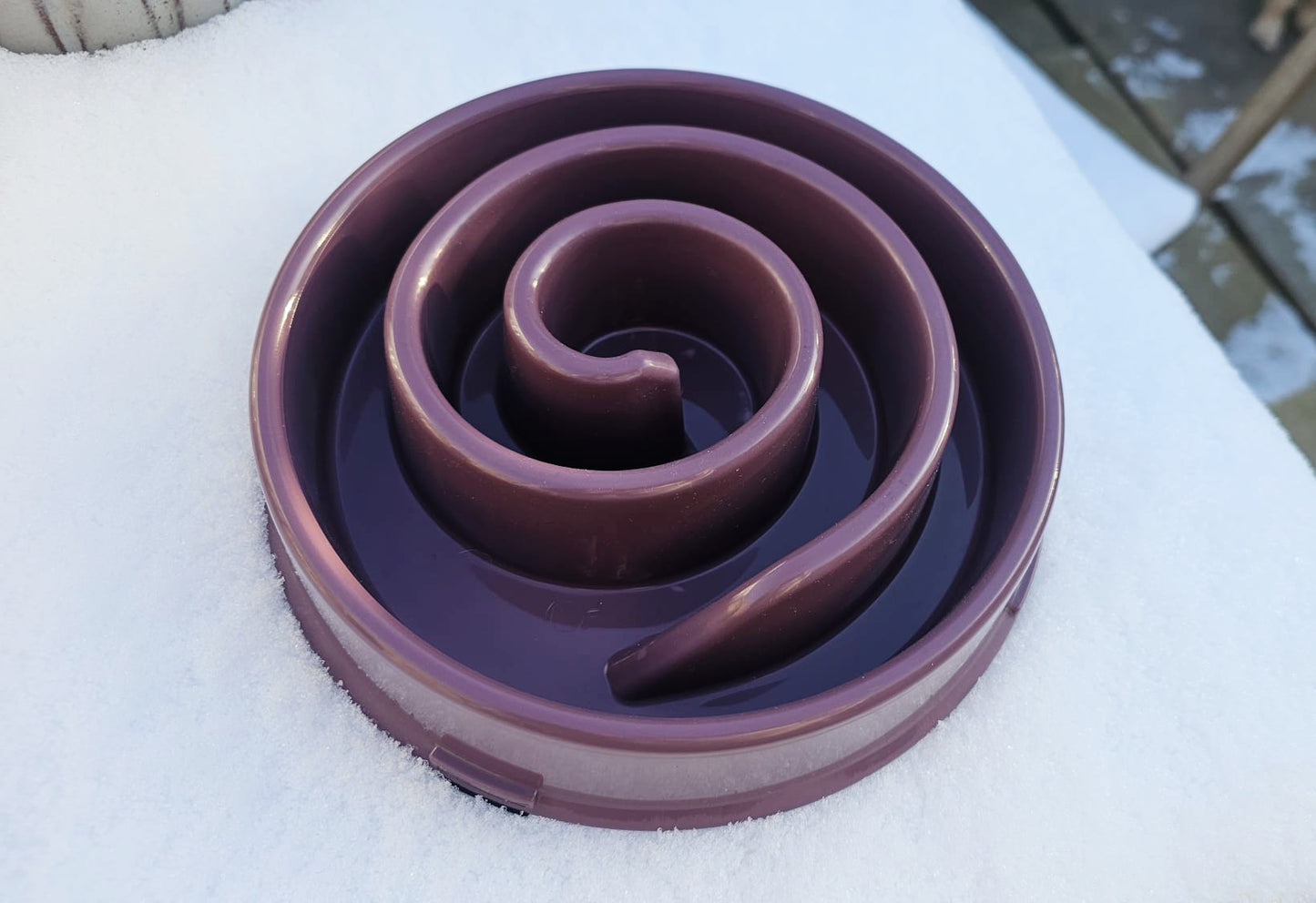 Spiral Slow Feeder Bowl - Mulberry