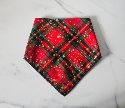 Christmas Star Tartan Bandana