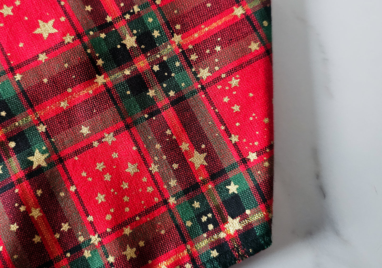 Christmas Star Tartan Bandana