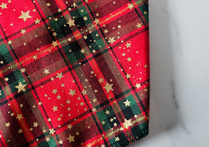 Christmas Star Tartan Bandana