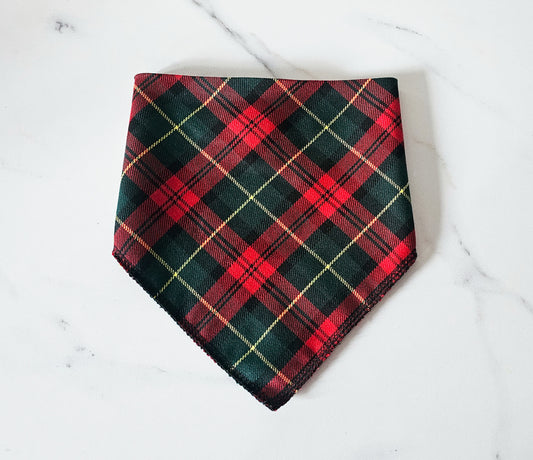 Red & Green Tartan Bandana
