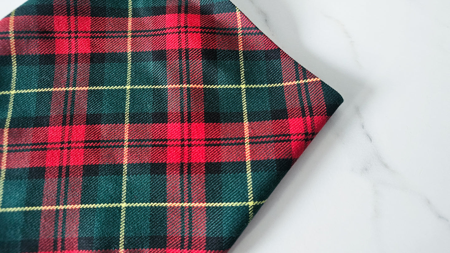 Red & Green Tartan Bandana