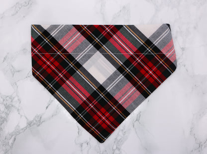 Red and White Tartan Bandana
