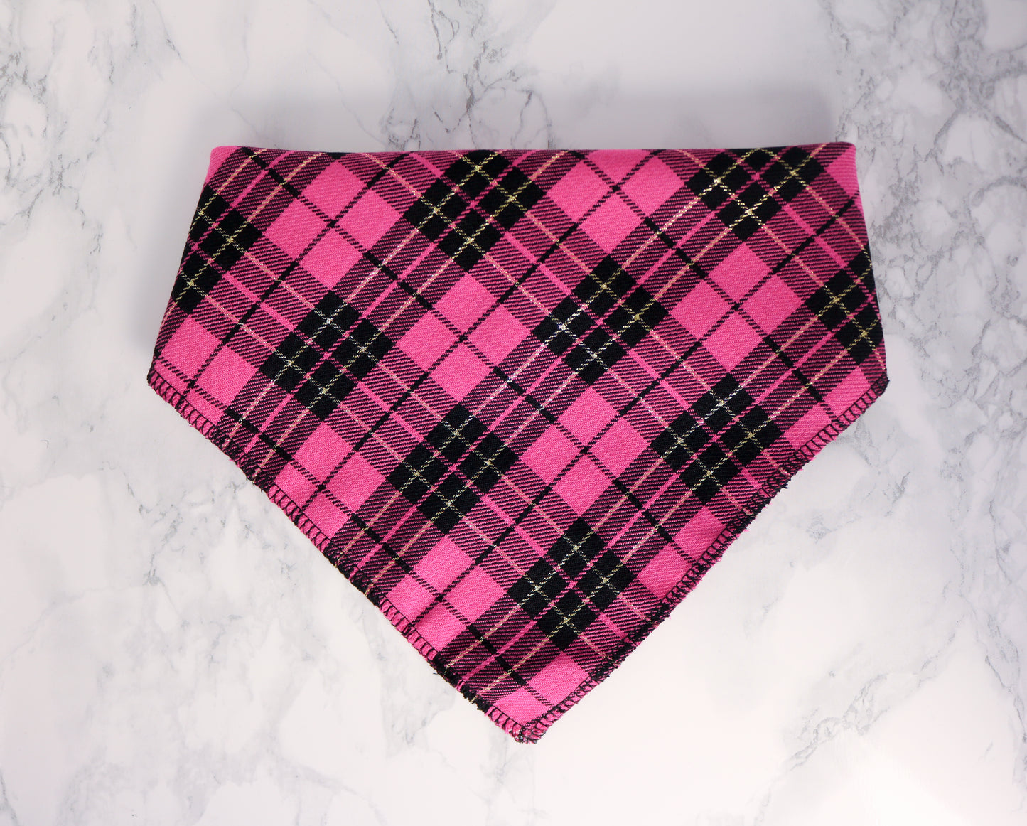 Pink Tartan Bandana