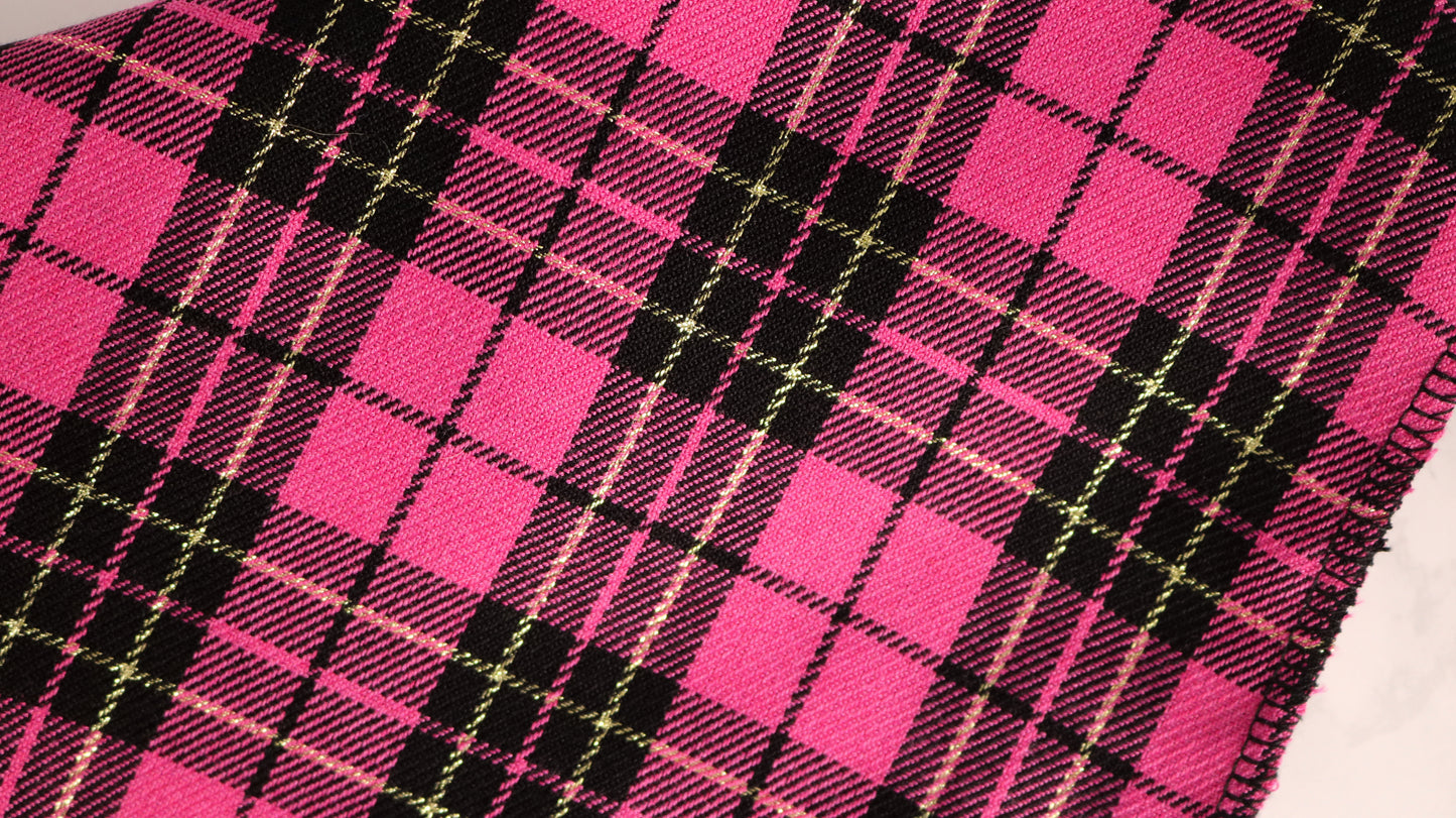 Pink Tartan Bandana