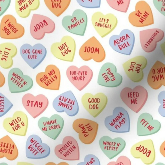Valentine Candy Hearts Bandana