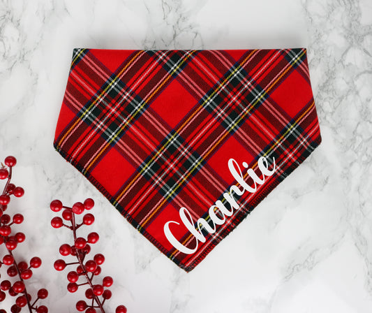 Red Tartan Bandana