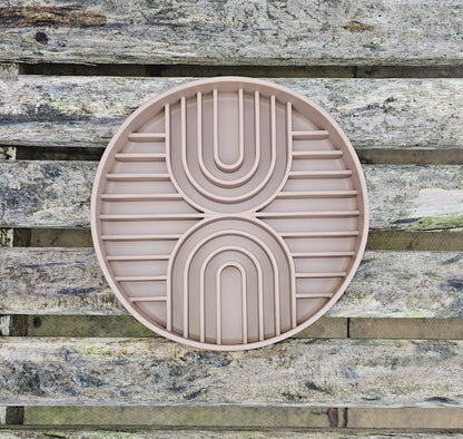 Rainbow Silicone Slow Feeder Bowl - Mocha