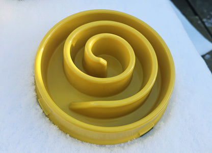 Spiral Slow Feeder Bowl - Sunshine